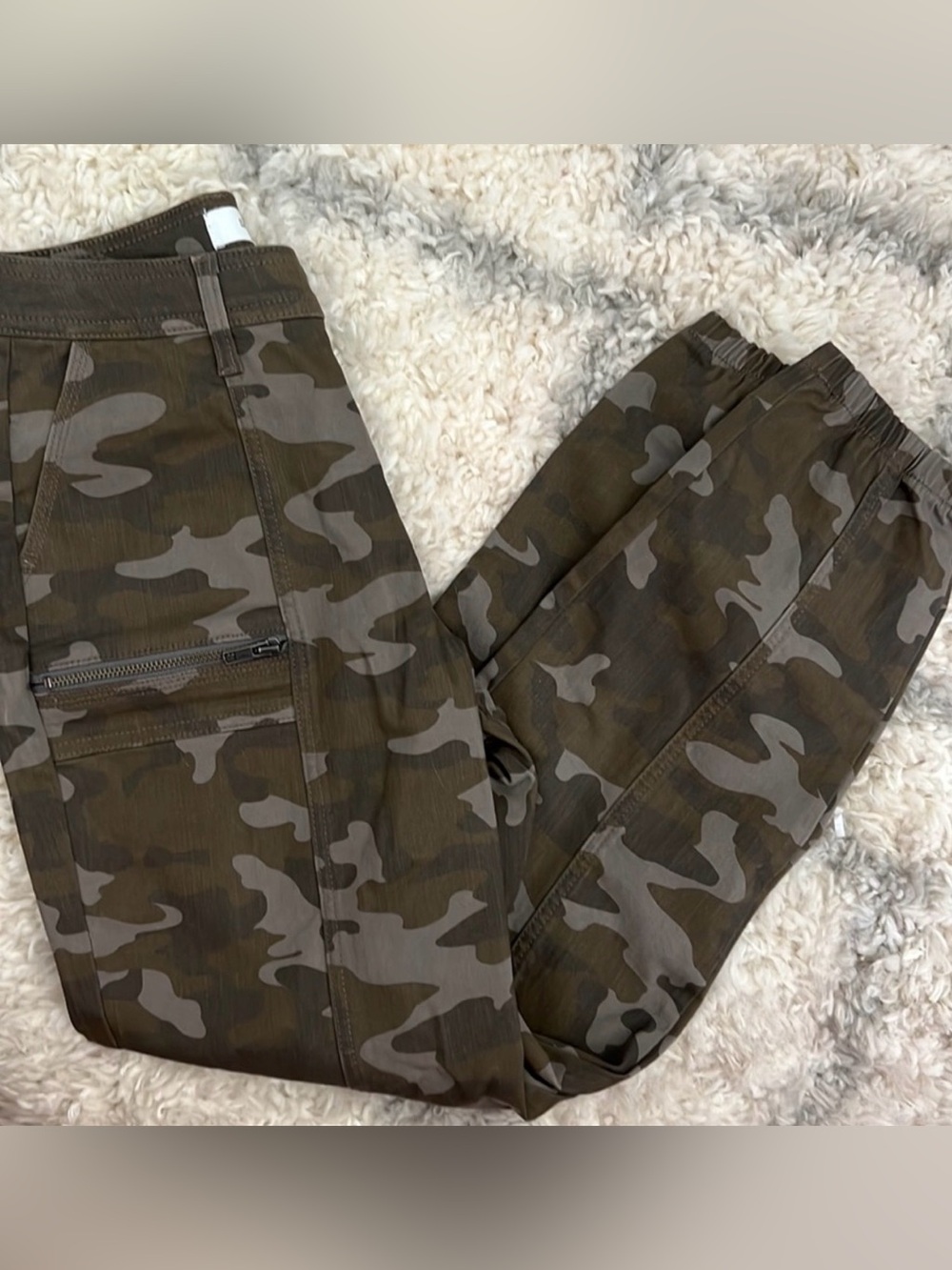 New Skinnygirl camo denim  jogger sz 14